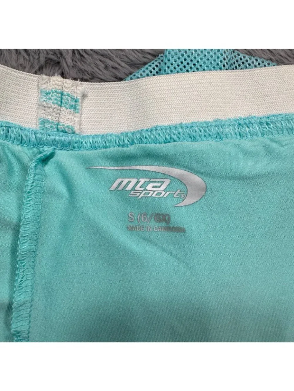 Mta Sports Skort Girls S Blue Polyester Tennis Performance Elastic Waistband